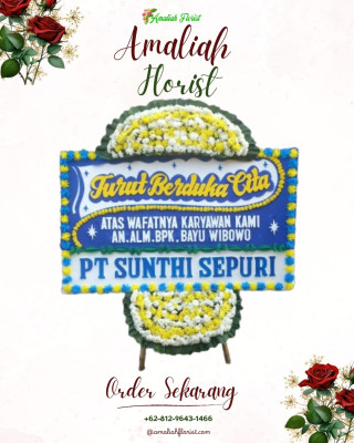 Papan Bunga Duka di Pantoloan